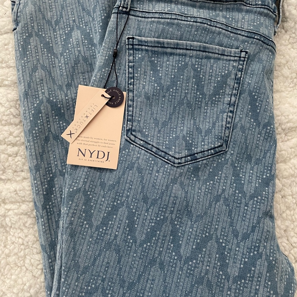 NYDJ Women's Patterned Light Blue Jeans 👖 12 New!
